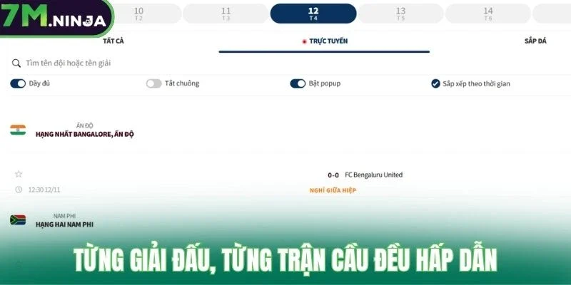 Từng giải đấu, từng trận cầu đều hấp dẫn